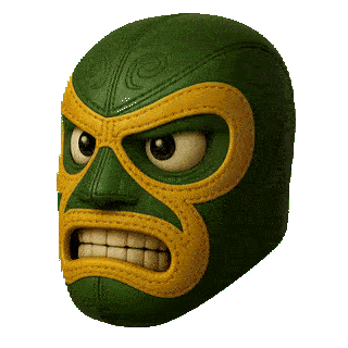 Green Lucha Mask
